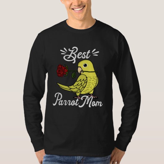 Best Parrot Mom I Yellow Parrotlet T-shirt (Voorkant)