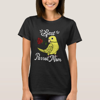 Best Parrot Mom I Yellow Parrotlet T-shirt
