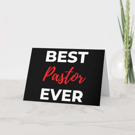 Best Pastor Ever Kaart (Voorkant)