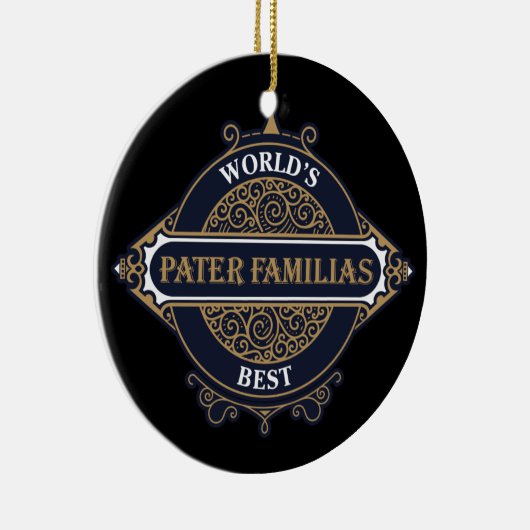 Best Pater Familias ter wereld (vader van de famil Keramisch Ornament (Rechts)