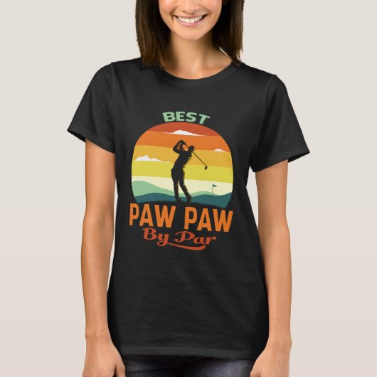 Best Paw Paw By Par Father s Day Golf T-shirt (Voorkant)