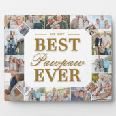 Best Pawpaw Ever Father's Day Photo Frame Collage Fotoplaat (Voorkant)