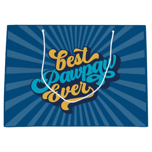 Best Pawpaw Ever Vaderdag Groot Cadeauzakje (Voorkant)