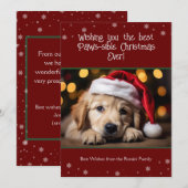 Best Paws-sible Christmas Ever Dog Foto Feestdagenkaart (Voorkant / Achterkant)