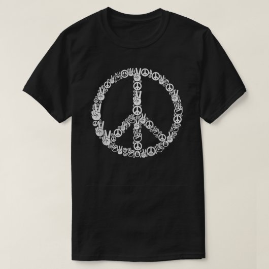 Best Peace Hands Hippie Peace Sign 60's Peace Love T-shirt (Design voorkant)