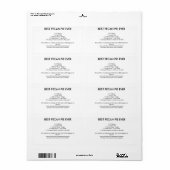 Best Pecan Pie recept EVER Etiket (Full Sheet)