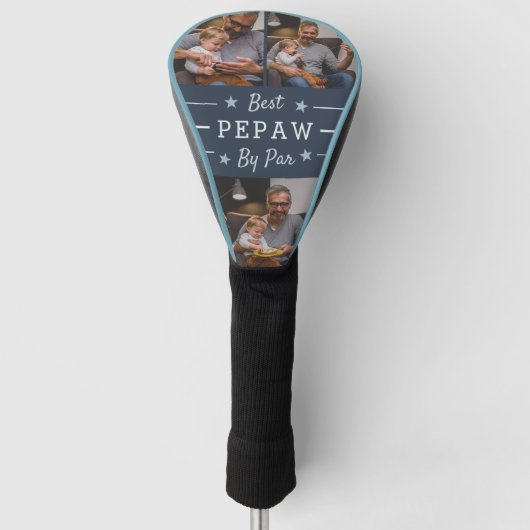 Best Pepaw by Par | 3 Foto Golfheadcover (Voorkant)