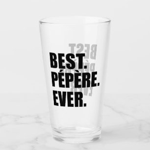 Best Pepere Ever French Grandfather Glas