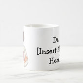 Best Personalized Cute Doctor, Brunette Vrouw Koffiemok (Center)