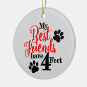 Best Pet Friend Keramisch Ornament (Links)