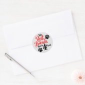 Best Pet Friend Ronde Sticker (Envelop)