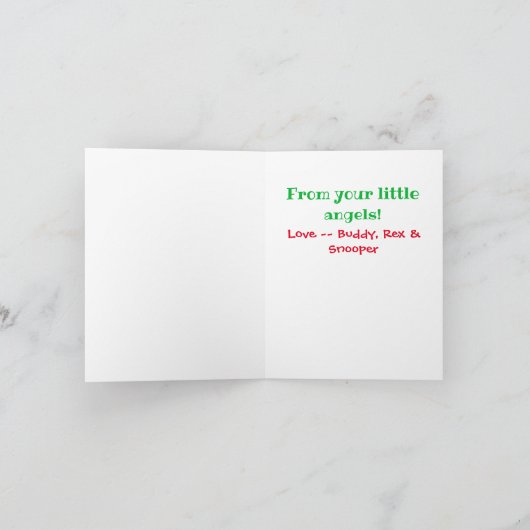 Best Pet Pap Ever Cute Photo met kerstmis Kaart (Binnen)