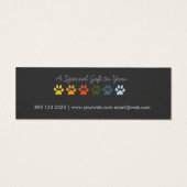 Best Pet Sitter Vet Holiday Cadebewijs Label Mini Visitekaartjes (Achterkant)