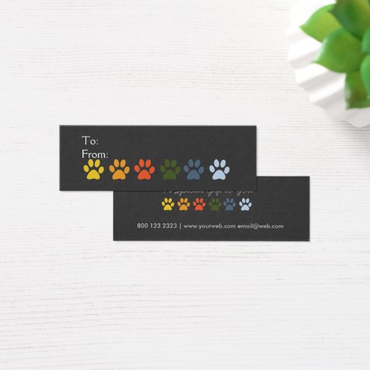 Best Pet Sitter Vet Holiday Cadebewijs Label Mini Visitekaartjes (Bureau)