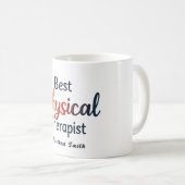 Best "Physical "Therapist Colorful Typography Gift Koffiemok (Voorkant rechts)