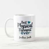 Best Physical Therapist Ever Typography Gift Koffiemok (Links)