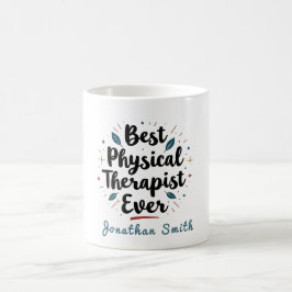 Best Physical Therapist Ever Typography Gift Koffiemok