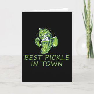 Best Pickle in Town Vegan Artwork Kaart