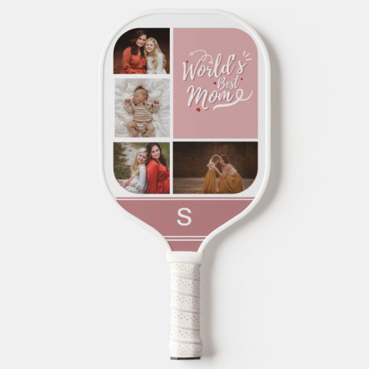 Best Pickleball Mam ooit Persoonlijk 4 Fotoraster Pickleball Paddle (Voorkant)