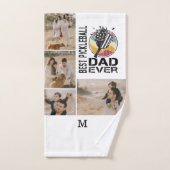 Best Pickleball Pap ooit Persoonlijk 4 Foto Grid Handdoek (Handdoek)