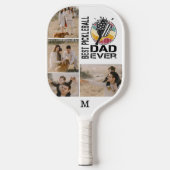 Best Pickleball Pap ooit Persoonlijk 4 Foto Grid Pickleball Paddle (Voorkant)