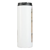 Best Pickleball Pap ooit Persoonlijk 4 Foto Grid Thermosbeker (Achterkant)