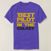 Best Pilot in Galaxy 1 T-shirt (Design voorkant)