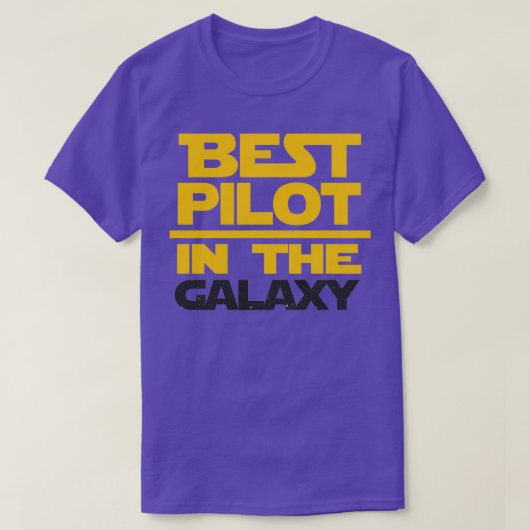 Best Pilot in Galaxy 1 T-shirt (Design voorkant)