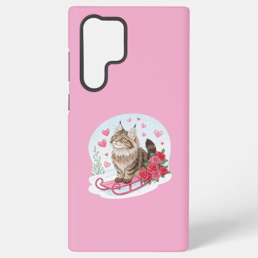 Best pink cover with cute puppy samsung galaxy hoesje (Achterkant)