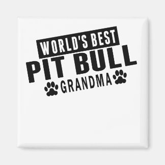Best Pit Bull Grandma Magneet