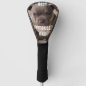 Best pitbull dad, dog vaderdag golfheadcover (Voorkant)