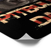 Best Pitbull Dad Ever Shirt American Flag 4th July Poster (Hoek)