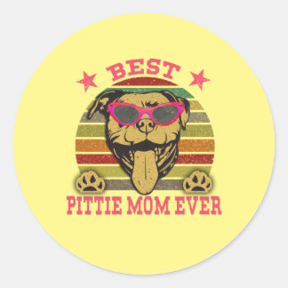 Best Pittie Ma Ever Pitbull Lovers Sticker