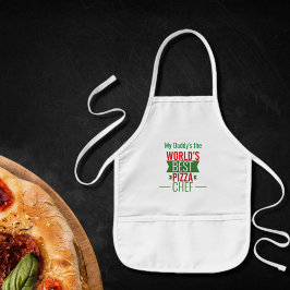Best Pizza Chef ter wereld - rood wit groen Kinder Schort