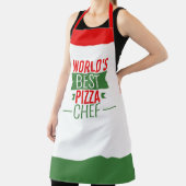 Best Pizza Chef ter wereld - rood wit groen Schort (Insitu)