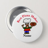 Best Pizza Maker Button (Voorkant /achterkant)