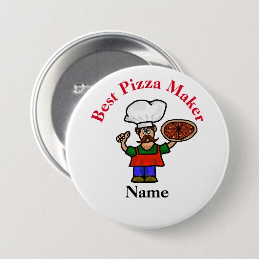 Best Pizza Maker Button (Voorkant /achterkant)