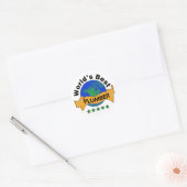 Best Plumber ter wereld Ronde Sticker (Envelop)