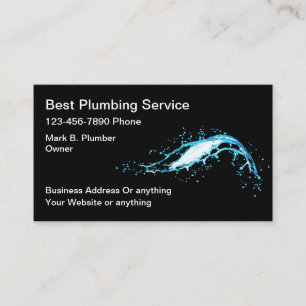 Best Plumbing Service Visitekaartjes