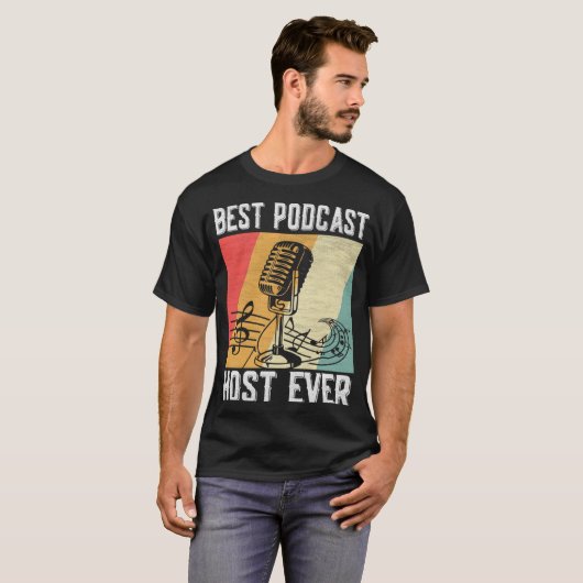 Best Podcast Host Ever  Podcaster Podcasting Inter T-shirt (Voorkant volledig)