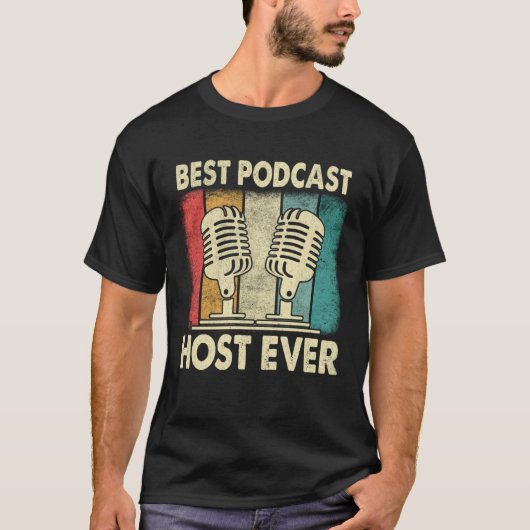 Best Podcast Host Ever Podcaster Podcasting Inter T-shirt (Voorkant)
