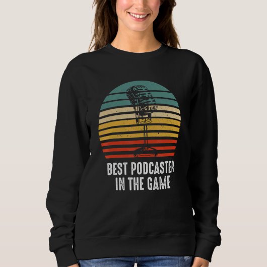 Best Podcaster Podcasting Interview Radio Content Trui (Voorkant)