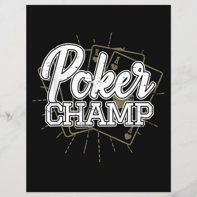 Best Poker Player Poker Cards Game (Voorkant)