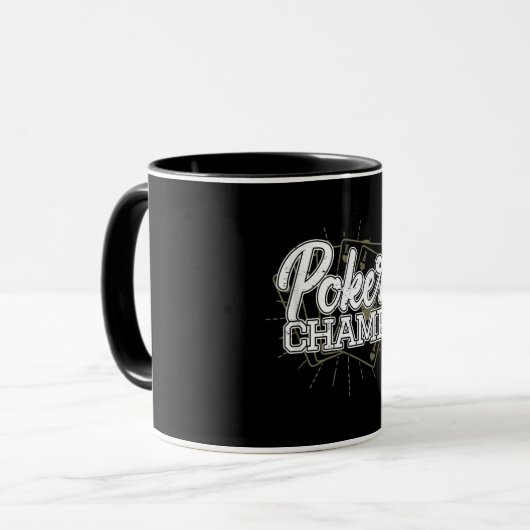 Best Poker Player Poker Cards Game Mok (Voorkant links)