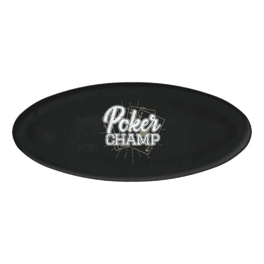 Best Poker Player Poker Cards Game Naambadge (Voorkant)