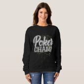 Best Poker Player Poker Cards Game Trui (Voorkant volledig)