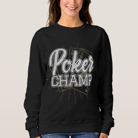 Best Poker Player Poker Cards Game Trui (Voorkant)