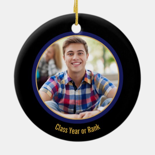 Best Policeman Photo Keepomwille Keramisch Ornament (Achterkant)