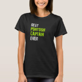 Best Pontoon Captain Ever Pontoon Boat Party Vinta T-shirt (Voorkant)