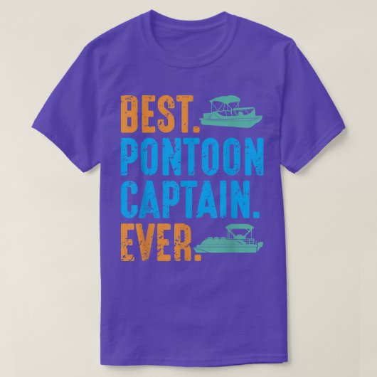 Best Pontoon Captain ever Pontooning-bootkit Moto T-shirt (Design voorkant)